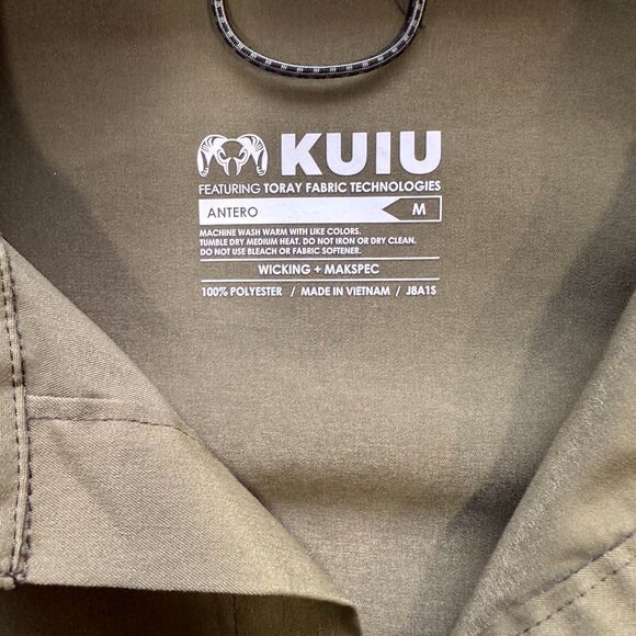 KUIU Antero Wicking Makspec Toray Green Long Sleeve Button Down Shirt Size M - Picture 3 of 7